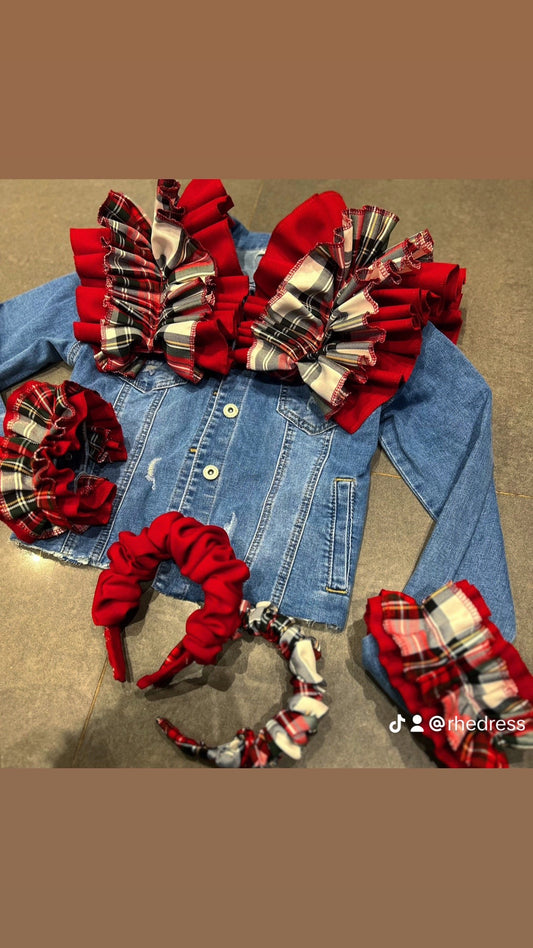 Red & Tartan Ruffle